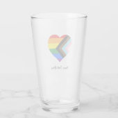 Verre LGBTQ & Fierté - Rainbow Progress Flag Shot Glass (Dos)