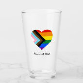 Verre LGBTQ & Fierté - Rainbow Progress Flag Shot Glass (Devant)