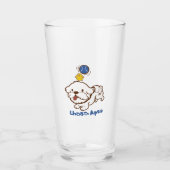 Verre Lhasa apso bubu et petit poulet guagua (Devant)