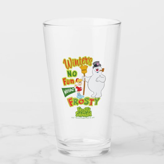 Verre L'hiver ne s'amuse pas sans Frosty le Snowman™ (Devant)