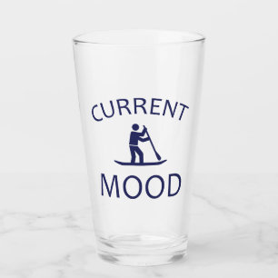 Verre L'humeur actuelle se tient debout à pagayer