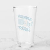 Verre L'hydratation combat le fascisme Pinte Glass (Dos)