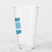 Verre L'hydratation combat le fascisme Pinte Glass (Gauche)