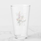 Verre libellule et fleurs (Dos)