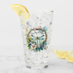Verre libellule florale Un jour à la fois