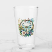 Verre libellule florale Un jour à la fois (Devant)