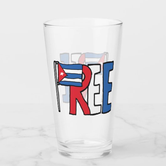 Verre Libérer Cuba (Devant)