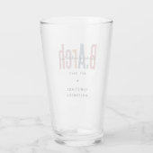 Verre Licence en architecture personnalisée (Dos)