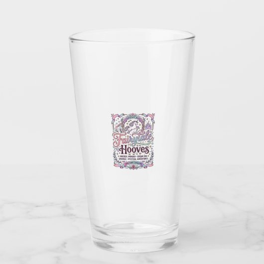 Verre Licorne Conte de Fées Sabots Création Merch Origin (Devant)