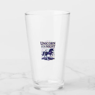 Verre Licorne de la conception graphique de nuit Zazzle 