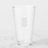 Verre Licorne Fleurir avec la Typographie Vectorielle Pr (Dos)