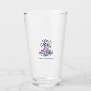 Verre Licorne Nuit Karaoke Gras Typographie Produit Grap