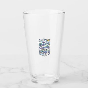 Verre Licorne Partiellement Nuageux avec Magie Commercia