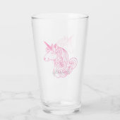 Verre Licorne rose (Dos)