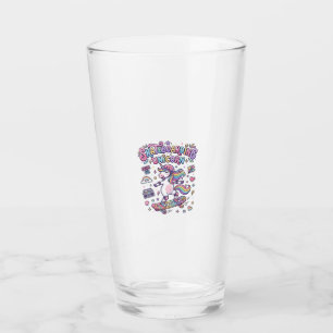 Verre Licorne Skateboarding Licorne Typographie Gras T-S