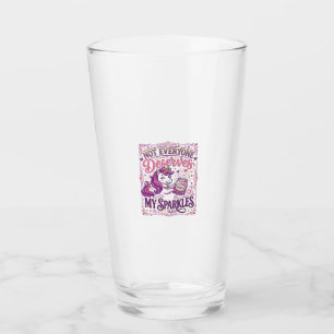 Verre Licorne Tout le monde ne mérite pas mes paillettes