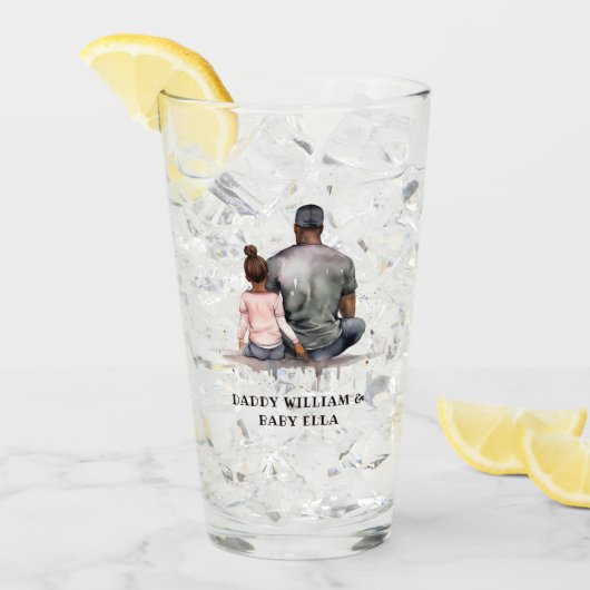 Verre Lien père et fille noir (4) (Devant glace)