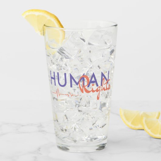 Verre Lifeline to Human Rights (Devant glace)