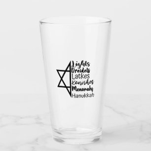 Verre Light Dreidel Latke Kanish Menorah Hanoukka