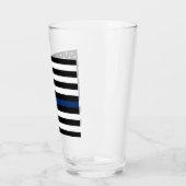 Verre Ligne bleue mince (Gauche)