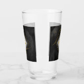 Verre Lignes fines Gold Abstrait Mariage noir ID867 (Gauche)
