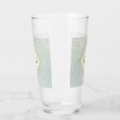 Verre Lignes fines Gold Abstrait Mariage Sage Green ID86 (Gauche)