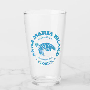 Verre L'île Anna Maria (tortue de mer)