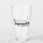 Verre L'impossible n'est qu'une inspiration théorique (Devant)