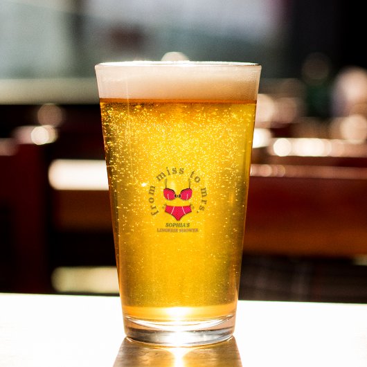 Verre Lingerie de douche de Miss à Mrs