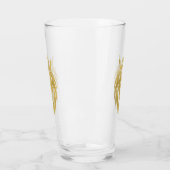 Verre Lion Avec Couronne - Style Or 3 (Gauche)