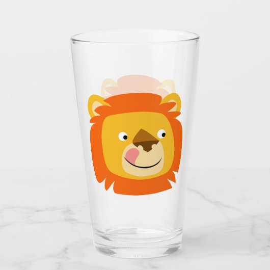 Verre Lion caricature doux Yummy (Devant)