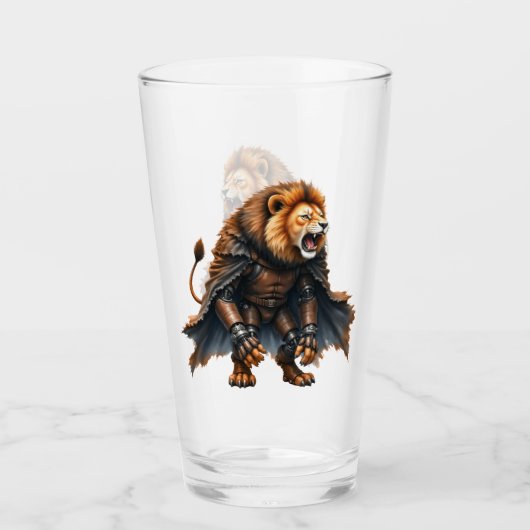 Verre Lion Cyber des Terres Désolées (Devant)