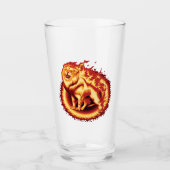 Verre Lion de feu (Devant)
