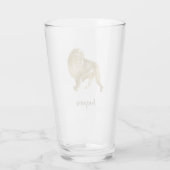 Verre Lion Exalté Moderne et tendance (Dos)