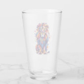 Verre Lion géométrique coloré (Dos)