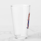 Verre Lion géométrique coloré (Droite)