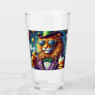 Verre Lion/Louisiana Mardi Gras