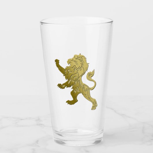 Verre Lion Royal Doré (Devant)