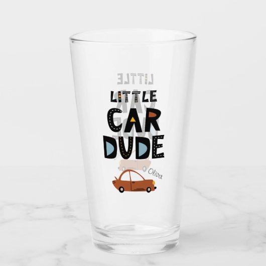 Verre Little Car Dude Prénom Boire (Devant)