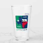 Verre Little Elm, Texas, et FM 423 Rd, Pint Glass (Devant)