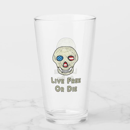 Verre Live Free Ou Die (Devant)