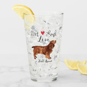 Verre Live Laugh Love a Field Spaniel Glass
