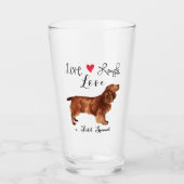 Verre Live Laugh Love a Field Spaniel Glass (Devant)
