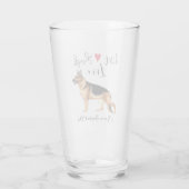 Verre Live Laugh Love a German Shepherd (Dos)