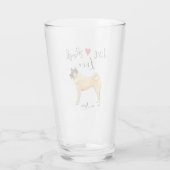 Verre Live Laugh Love an Akita (Dos)