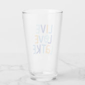 Verre Live Love Latke Hanoukka Design (Dos)
