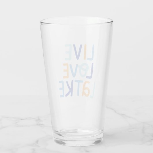 Verre Live Love Latke Hanoukka Design (Dos)