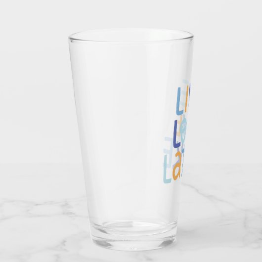 Verre Live Love Latke Hanoukka Design (Droite)