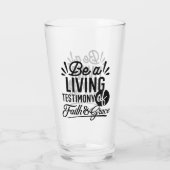 Verre Living Testimony Bible Quote Christian Motivation (Dos)