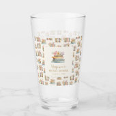 Verre Livres de Fleurs Sauvages Fête de Fiançailles (Devant)